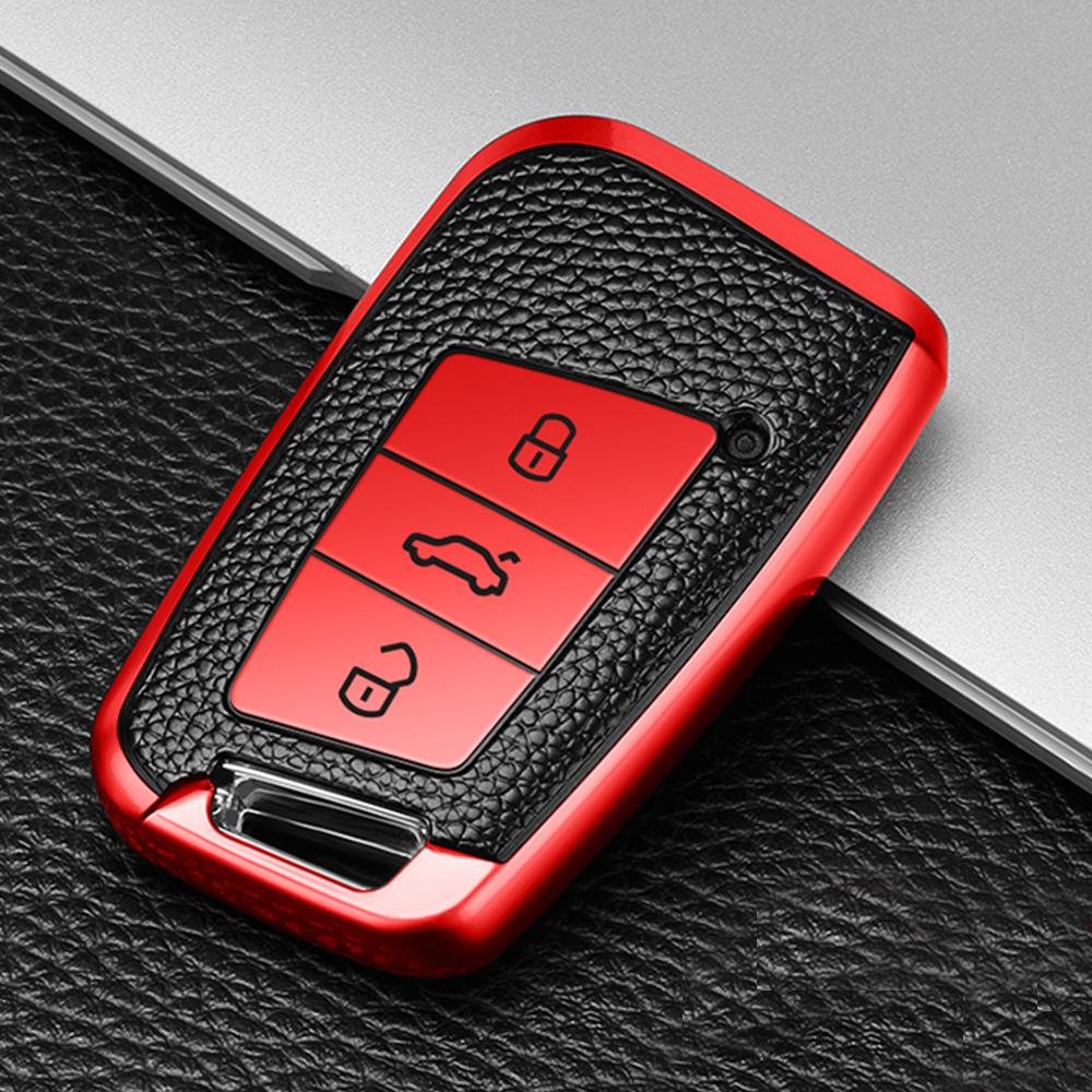 Новый дизайн, чехол для дистанционного ключа из ТПУ для Volkswagen VW Magotan Passat B8 Golf для Skoda Superb A7 Kodiaq, защитные аксессуары