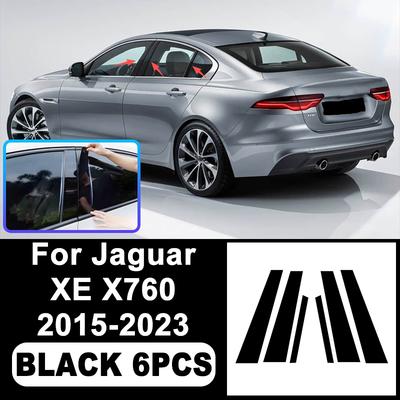 For Jaguar XE X760 2015-2023 B/C Pillar Stickers - PC Window Decorative Trim for Middle Pillar,Car Exterior Accessories 2016 U4
