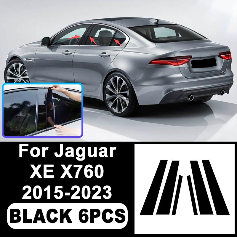 For Jaguar XE X760 2015-2023 B/C Pillar Stickers - PC Window Decorative Trim for Middle Pillar,Car Exterior Accessories 2016 yzck1