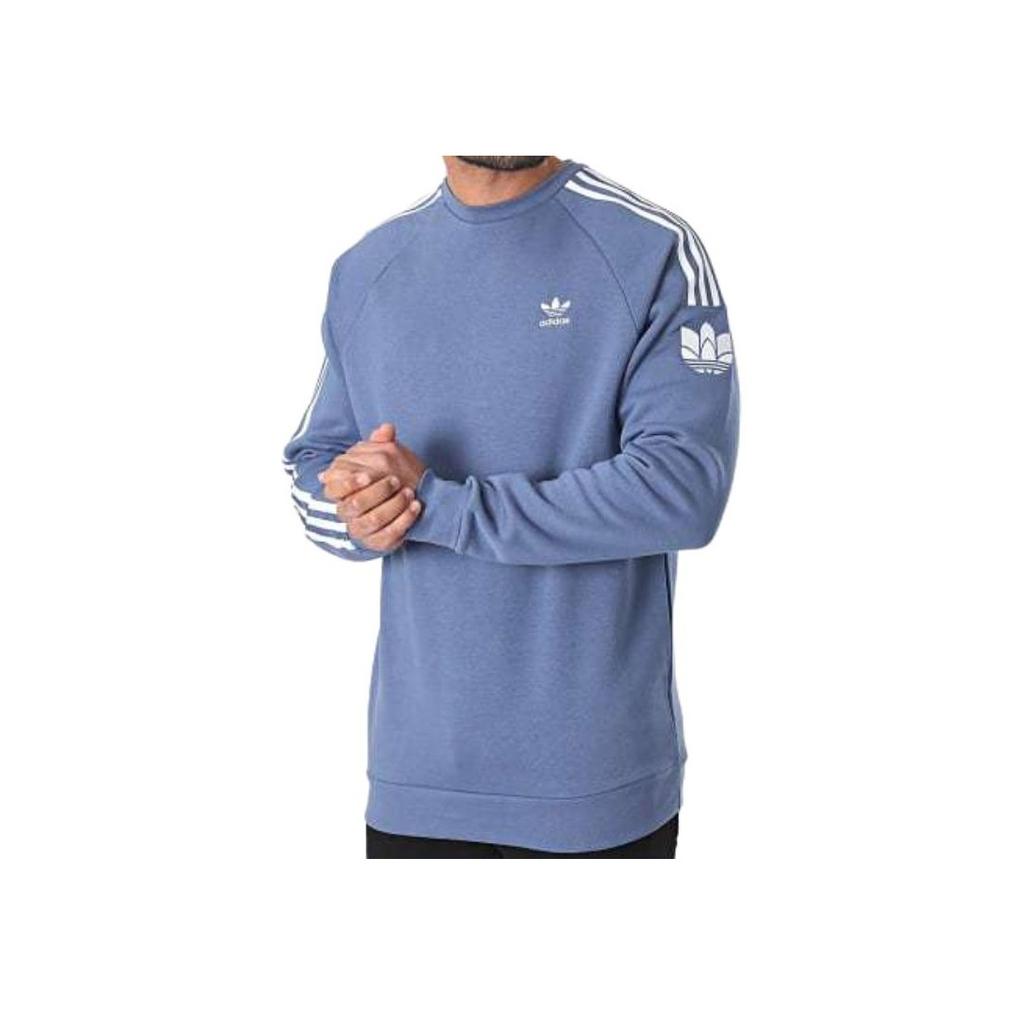 Adidas Спортивная толстовка с круглым вырезом, мужская толстовка темно-синего цвета GN3556