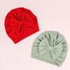 Cotton Polyester Big Bow Hats Solid Color Toddler Turban Cute Headband  Baby Girls Boys