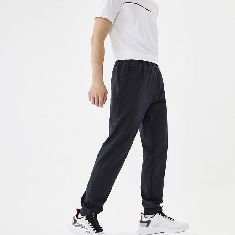 Anta Knit Slim Fit Sweatpants Men Bottoms Black 152137313-2