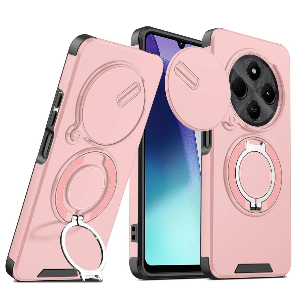 Горячий чехол для Redmi Note 14 Pro Plus 4G 5G Противоударный Сдвижной Камера Магнитный Автомобильный 360 Кольцо-подставка Защитный чехол для Redmi 14C Funda