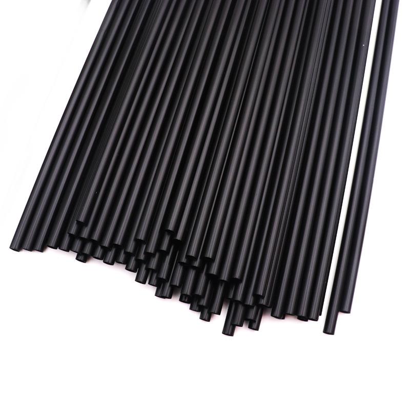 WIKHOSTAR 100 Pcs Colorful Plastic Long Disposable Drinking Straws Eco-Friendly DIsposable Straws