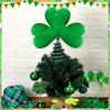 St. Patrick's Day Tree Top Decoration Green Plush Metal Decoration Tree Top Festival Decoration
