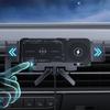 Автомобильное беспроводное зарядное устройство 15 Вт с двойной катушкой, автоматическим вращением, держатель для телефона на воздуховоде, крепление для сотового телефона для смартфона/планшета/складного телефона