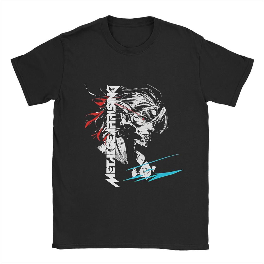 METAL GEAR SOLID RISING INVERTED T Shirt Men's  100% Cotton Funny T-Shirts Round Neck  Tees Short Sleeve Clothing Birthday Gift
