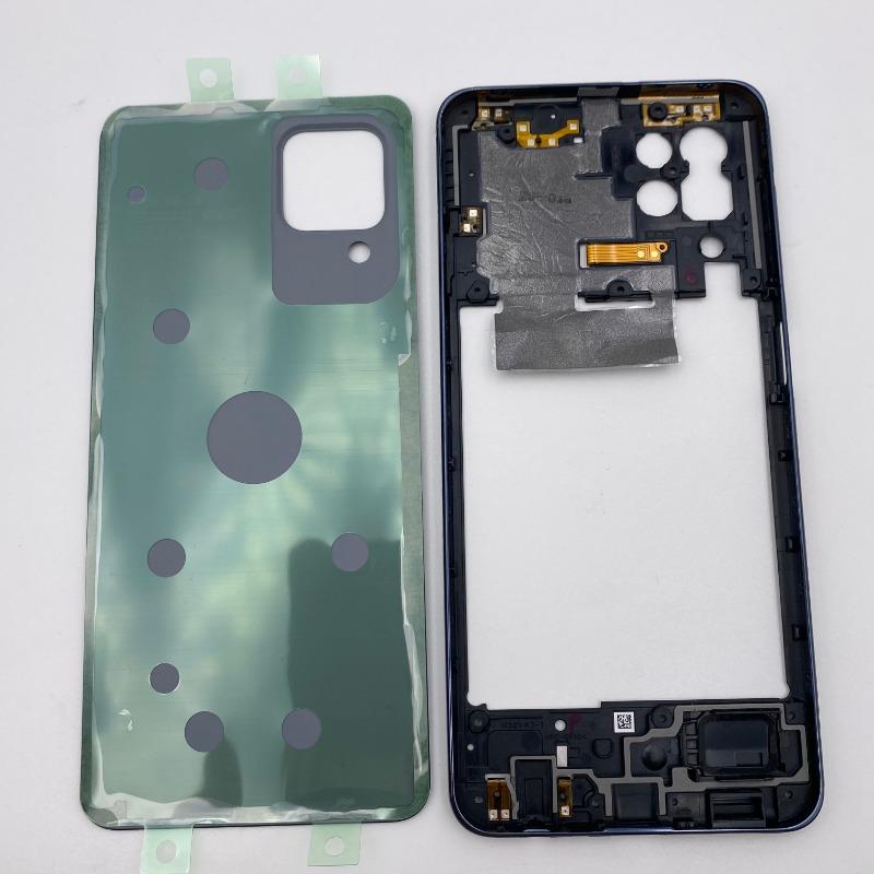 Phone Housing Frame Back Cover for Samsung M32 M325 M325FV Rear Panel Case Replacement Part with Adhesive