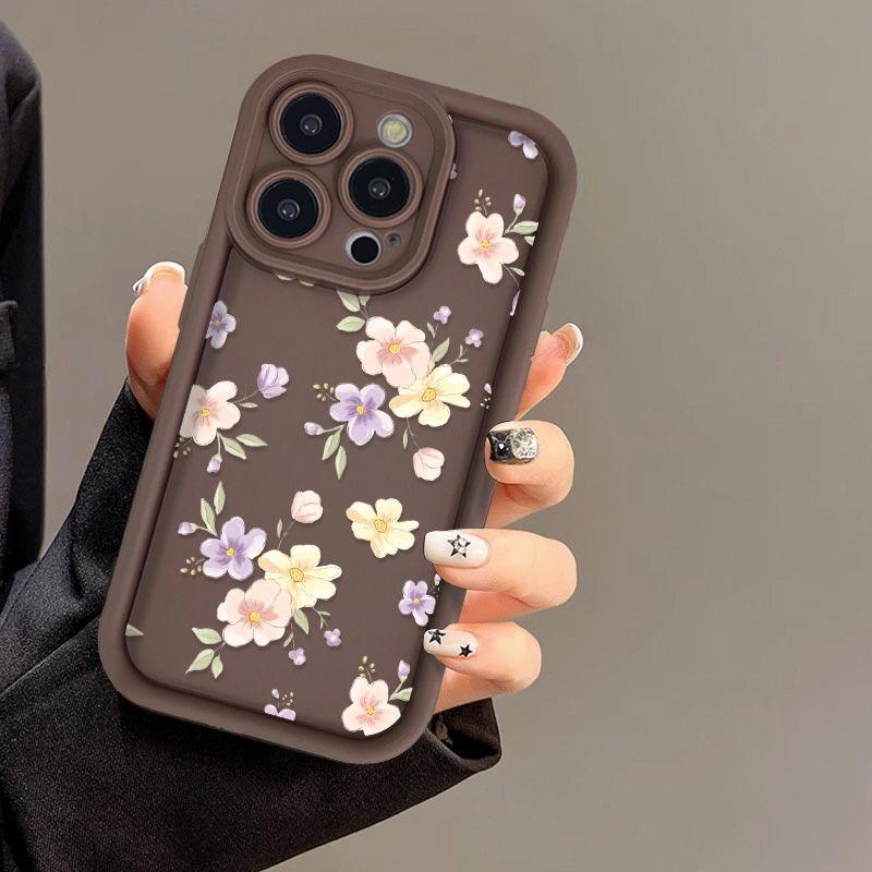 Цветы маленькие для чехла мобильного телефона iPhone17PorMax 17 Apple 16 матовый 14/15 фабрика внешней торговли