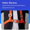 Climbing Harness Safety Harness Rock Multi-functional Lanyard Adjustable Safety Belt Camping Outdoor Adjustable Safety Equipment