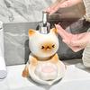 Милый Кот лосьон Бутылка Мыло для рук Шампунь Бутылка Легкая роскошь Продвинутый Мыльница для туалета дозатор мыла аксессуары для ванной комнаты