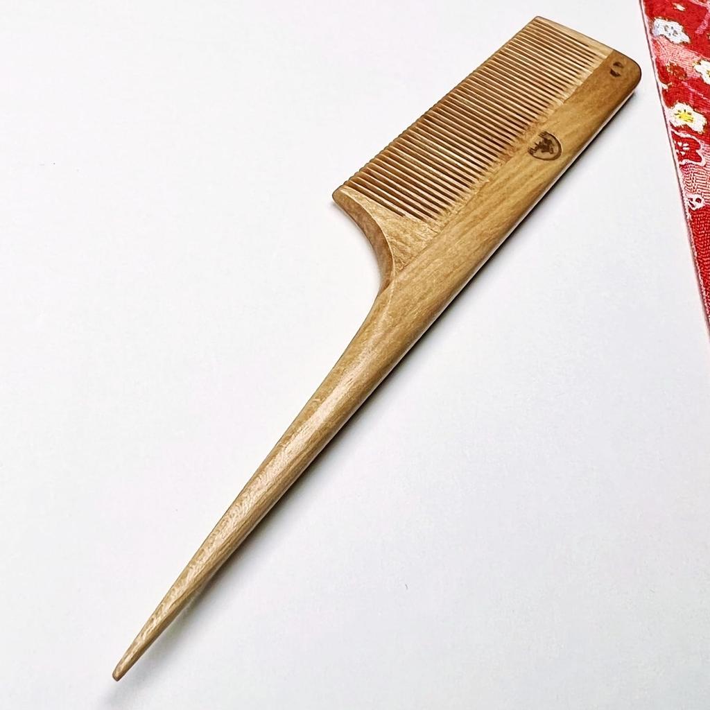 Набор гребней Minebari, изготовленный мастером гребней из самшита, включает чехол (Маленький) - - (Легкая переноска, #08)