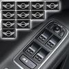 Car Steering Wheel Center Console Window Button Decals for BMW Mini COOPER WORKS JCW F56 F55 F60 R50 R52 R56 R55 R61 Decoration