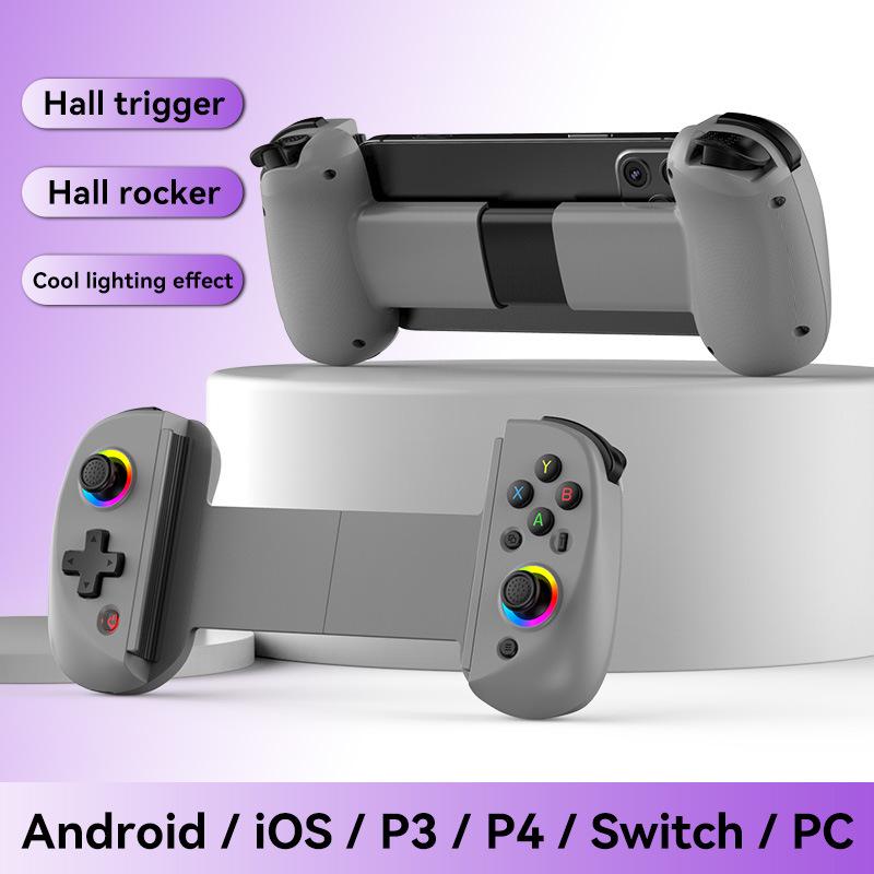D8 Телескопический Bluetooth игровой контроллер с RGB подсветкой и вибрацией