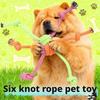Pet Supplies Cat Dog Toy Cotton Rope Knot Toy Chew Toy Teeth Cleaning Small Dog Toy