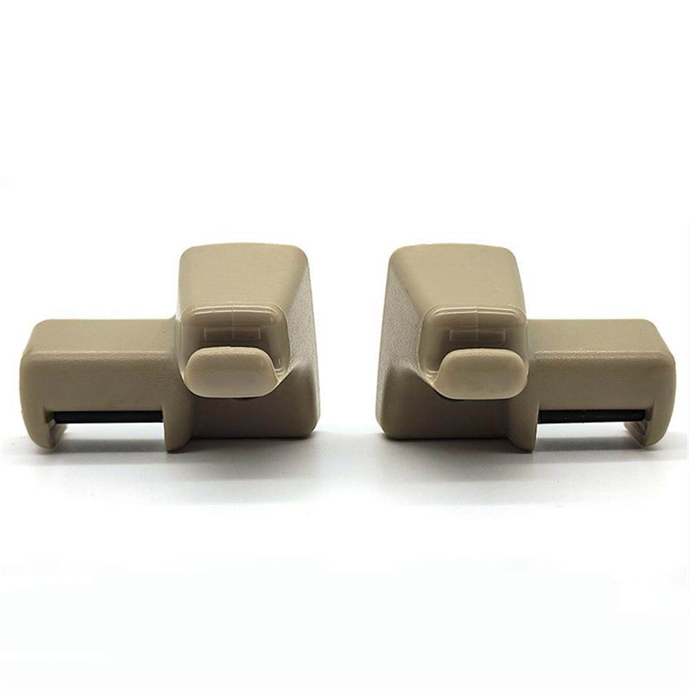 2Pcs Sun Visor Retaining Clips Beige For Land Rover Range Rover L322 2003-2012