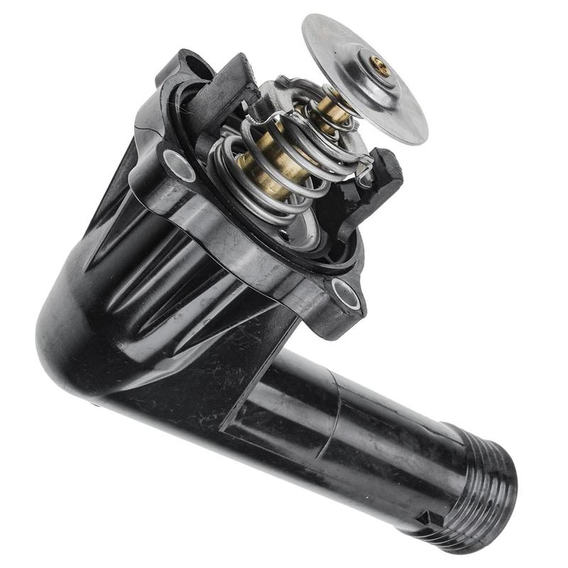 1pc Black Coolant Thermostat Housing 11531739752 for BMW 318i E36 L4 1.8L 1994-1995,1.9L 1996-1999