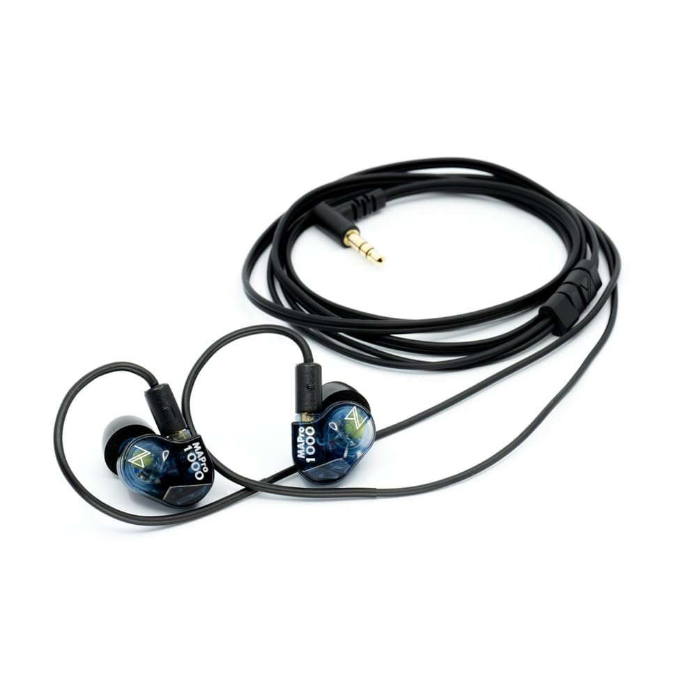 Maestraudio MAPro1000 Galal Blue с 10-мм графеновым динамическим драйвером Керамический мониторный наушник Съемный кабель MMCX Чехол Сделано в VR [Наушники и 5,8 мм