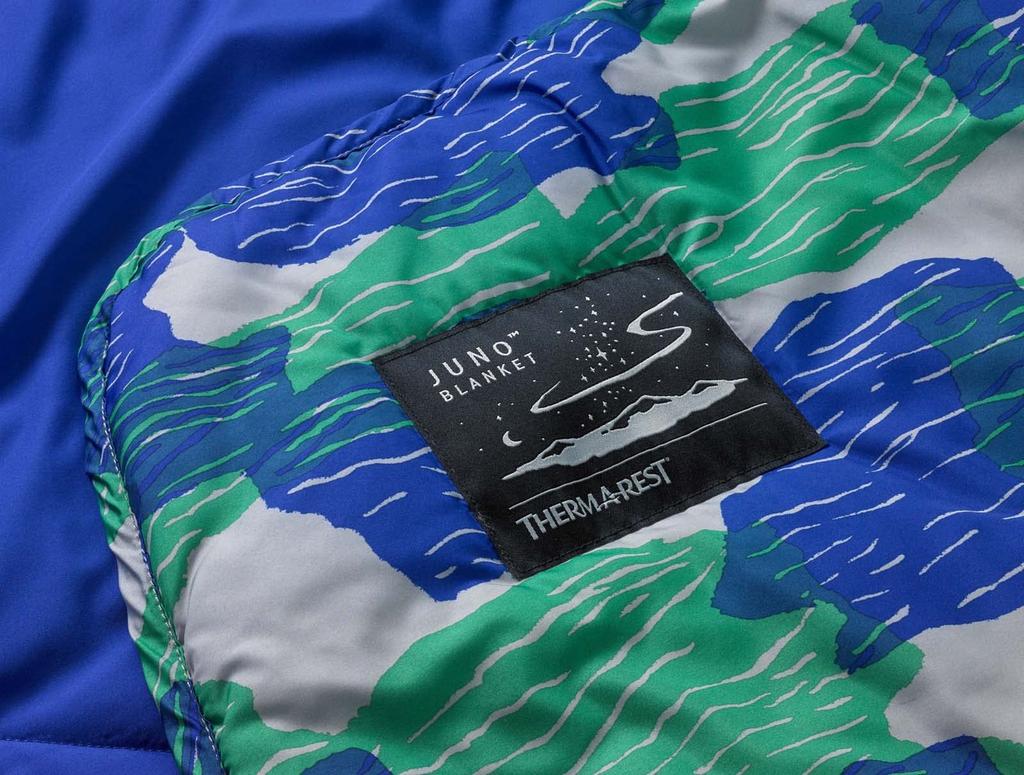 THERMAREST Одеяло для кемпинга на открытом воздухе Juno Blanket Tide Pool 183 x 114 см, японское 30268 [Оригинальный продукт]
