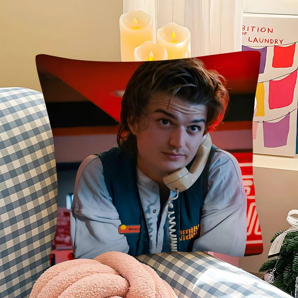 pc JJoe KKeery Djo Steve Harrington ST Pillow Case Fashion Square Pillowcase Bedroom Sofa Room Ins Decoration Leisure