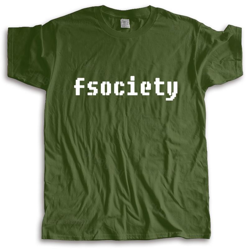 Новая мужская футболка лето fsociety Хакер Мистер Робот Вдохновленная футболка мужская хлопковая футболка большего размера