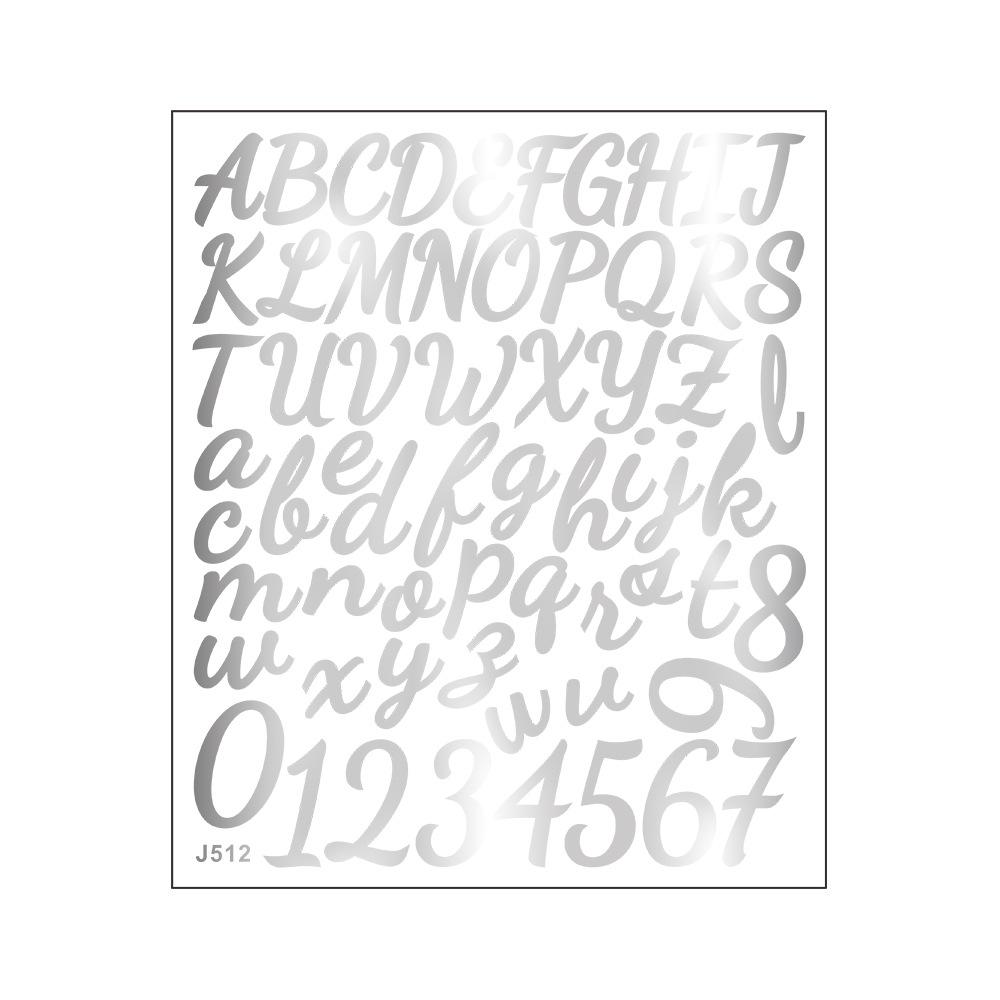 Сделай сам рукописный английский буквенно-цифровой комбинированный конверт для бухгалтерской книги, украшение и декор, маленькие наклейки