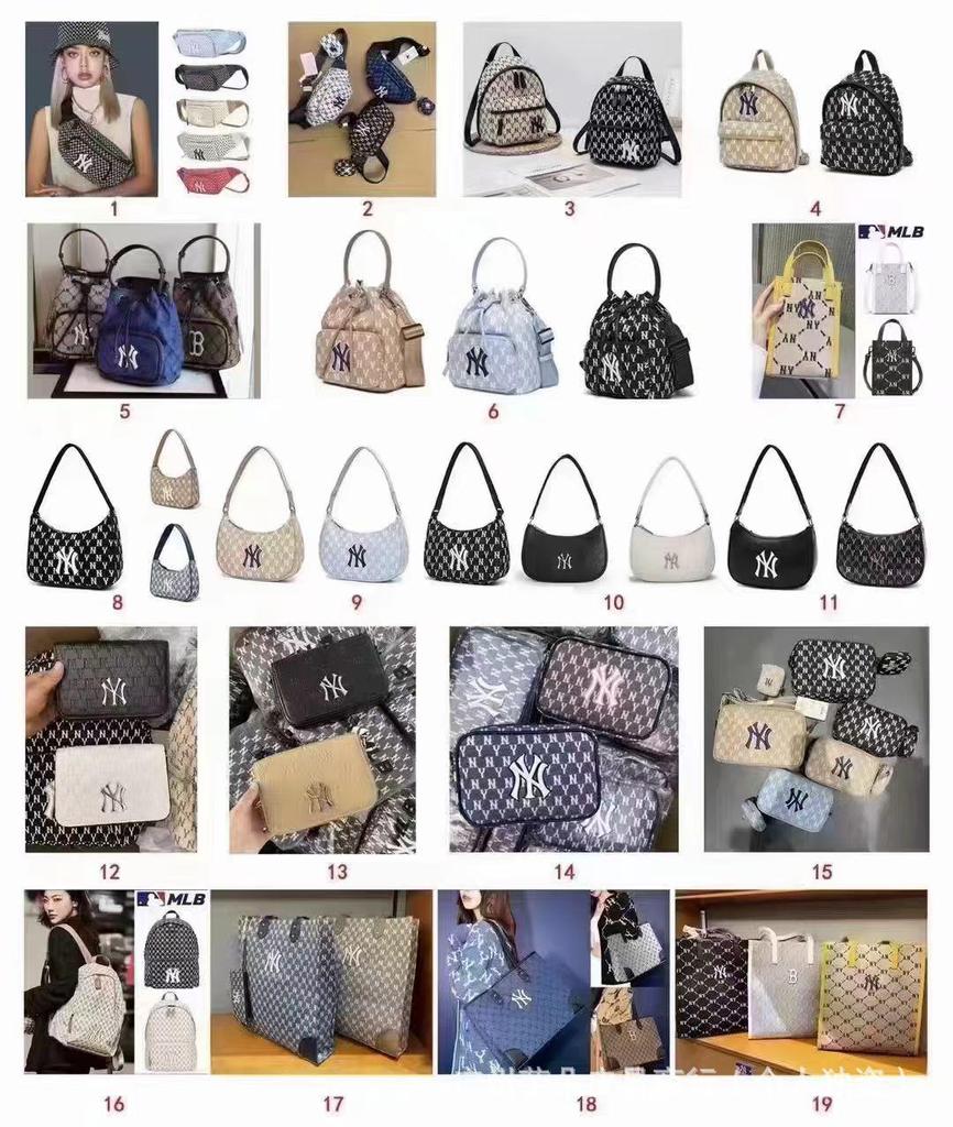 Корейская MLB NY Вышитая Монограмма Кроссбоди: Винтажная спортивная нагрудная сумка/поясная сумка