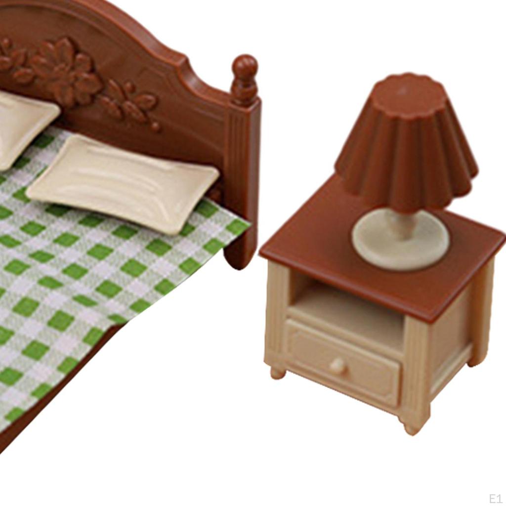 Набор для спальни кукольного домика, игрушки для ролевых игр, аксессуары для сцен из жизни, игровой набор «сделай сам»