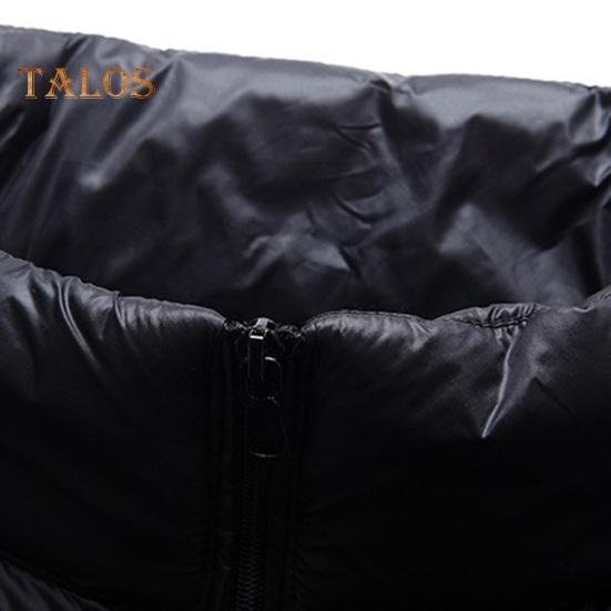 Мужской хлопковый жилет с воротником-стойкой, без рукавов, застежкой-молнией, легкий стеганый жилет, однотонный хлопковый жилет, куртка с карманами