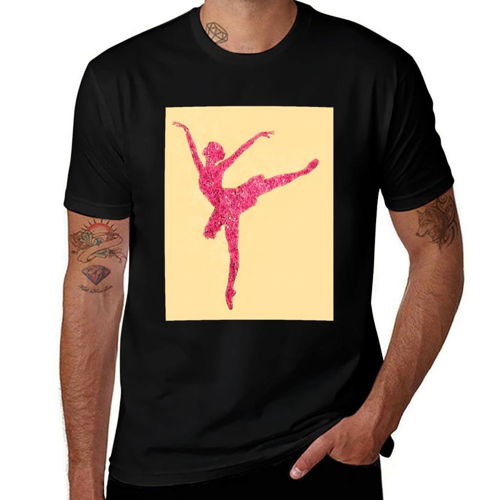 Color Abstract Ballerina Tshirt Large Size Breathable Tee