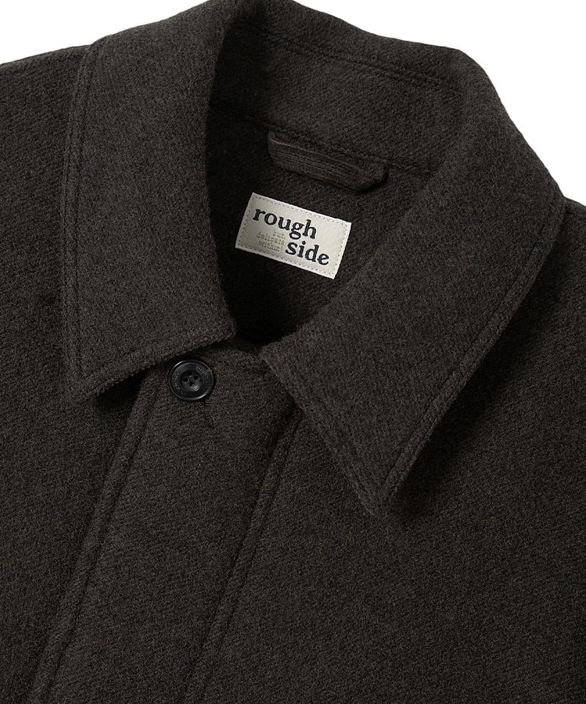 Roughside Wool Cruiser Jacket Dark Brown