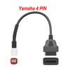 Диагностический 4-контактный адаптер жгута проводов OBD2 OBDII для удлинительного кабеля мотоцикла Yamaha