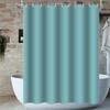 Dark Green PEVA Waterproof Shower Curtain - Thick Solid Color Bathroom Partition.