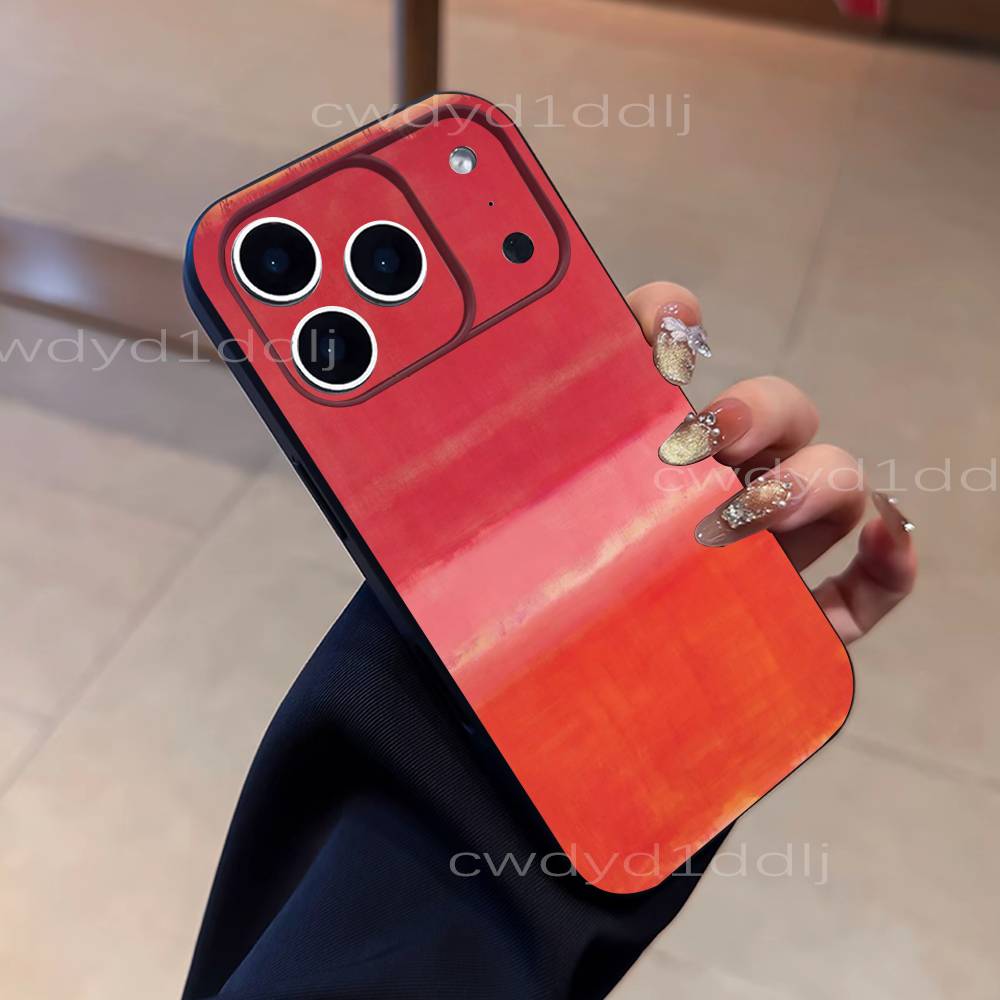 M-Mark Rothko Art Paintings Phone Case For iPhone 17,16,15,11,12,14,13 Pro Max Mini XS,XR,7 Plus 16E Air Soft Covers Fundas