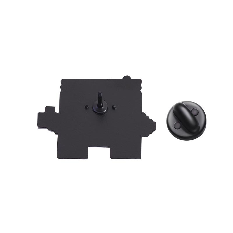 Jumping Game Enamel Pins Custom I'M FINE Brooches Lapel Badges Clothes Funny Jewelry Gift for Kids Friends