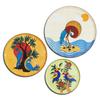Metal Decorative Wall Plates | Home Decoration | Worli Art Design | Living Room Wall Decoration | Décor Items | Gift Items (Multicolour) (Set of 3)