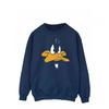 Mens Daffy Duck Face Sweatshirt
