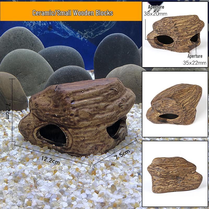 Ceramic Fish Tank Decoration: Shrimp Hiding, Cichlid Breeding, Spawning Nest.
