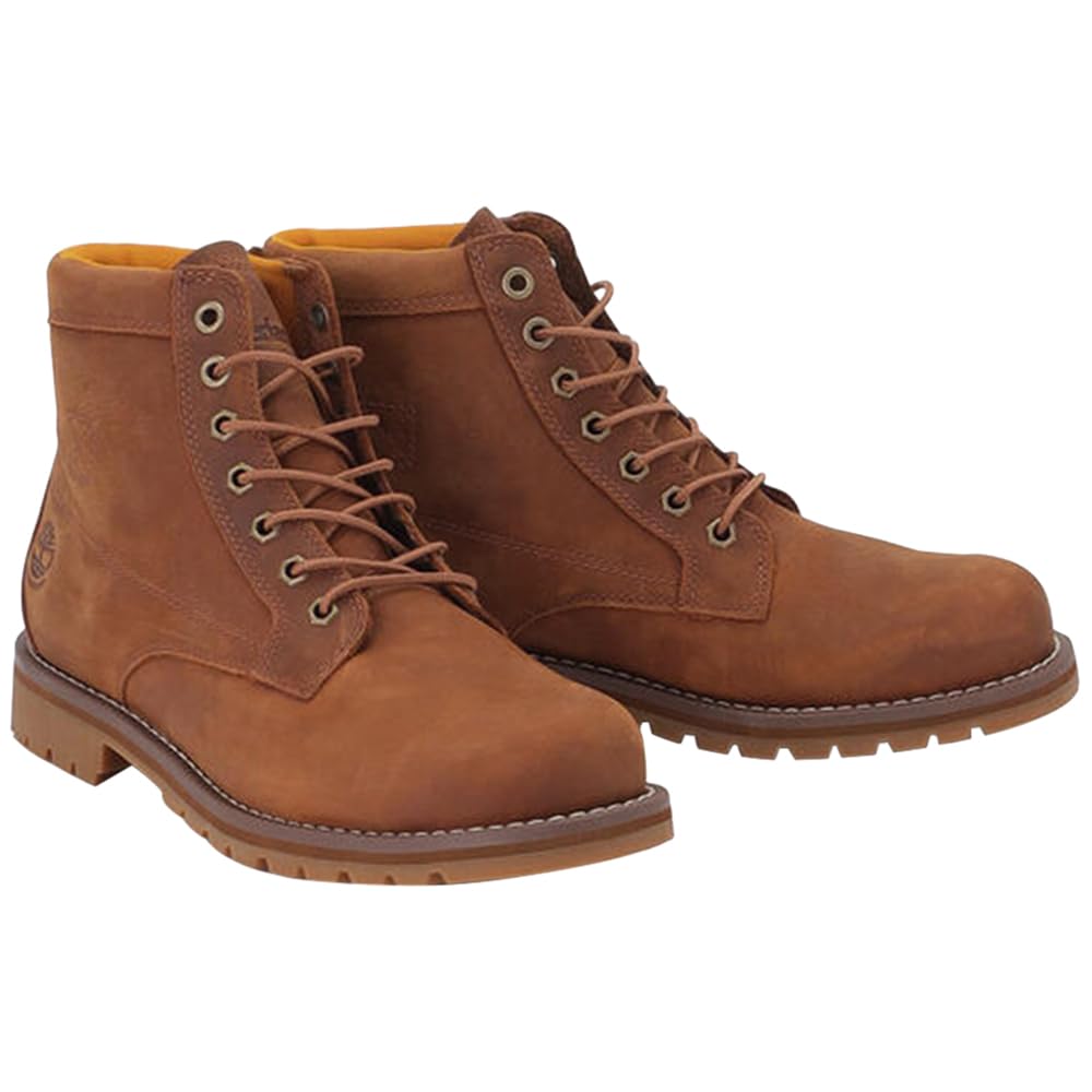 Timberland Redwood Falls Mid Waterproof Boots for Men TB1A44MYF131 Brown Lace-Up 7.0 / 25.0cm