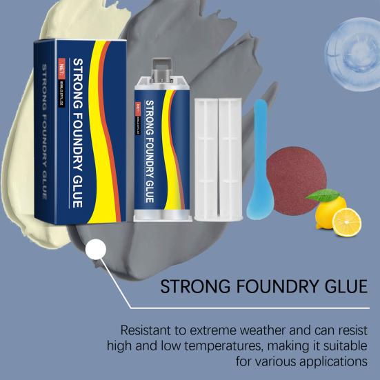 Высокотемпературный металлический эпоксидный клей AB для ремонта нержавеющей стали, меди, алюминия, водостойкая клеевая паста, улучшенный литьевой клей