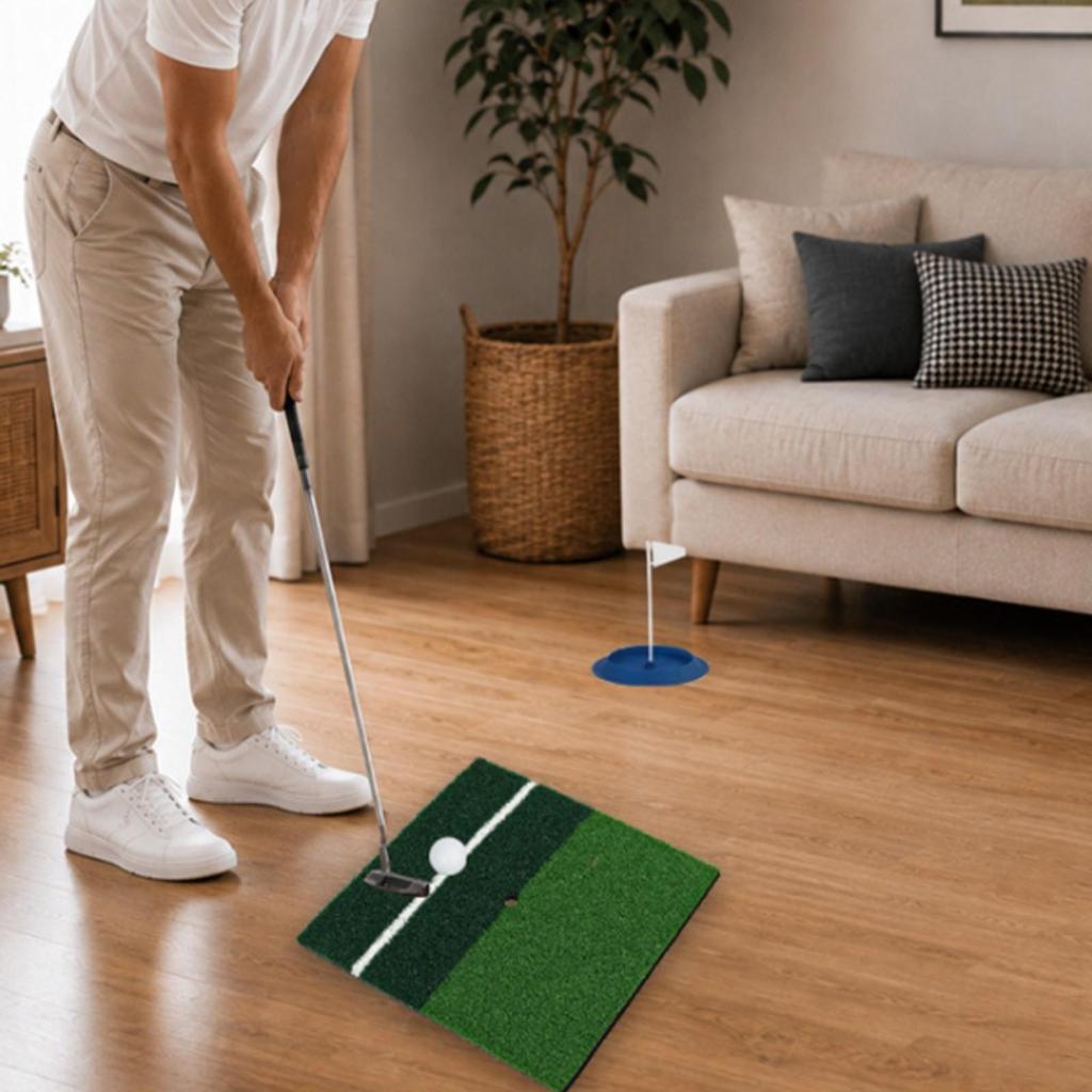 Square Golf Practice Hitting Mat Indoor Outdoor with Alignment