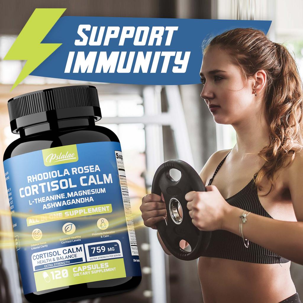 Pslalae cortisol capsules help manage cortisol levels, promote relaxation, calmness, and improve mental focus.