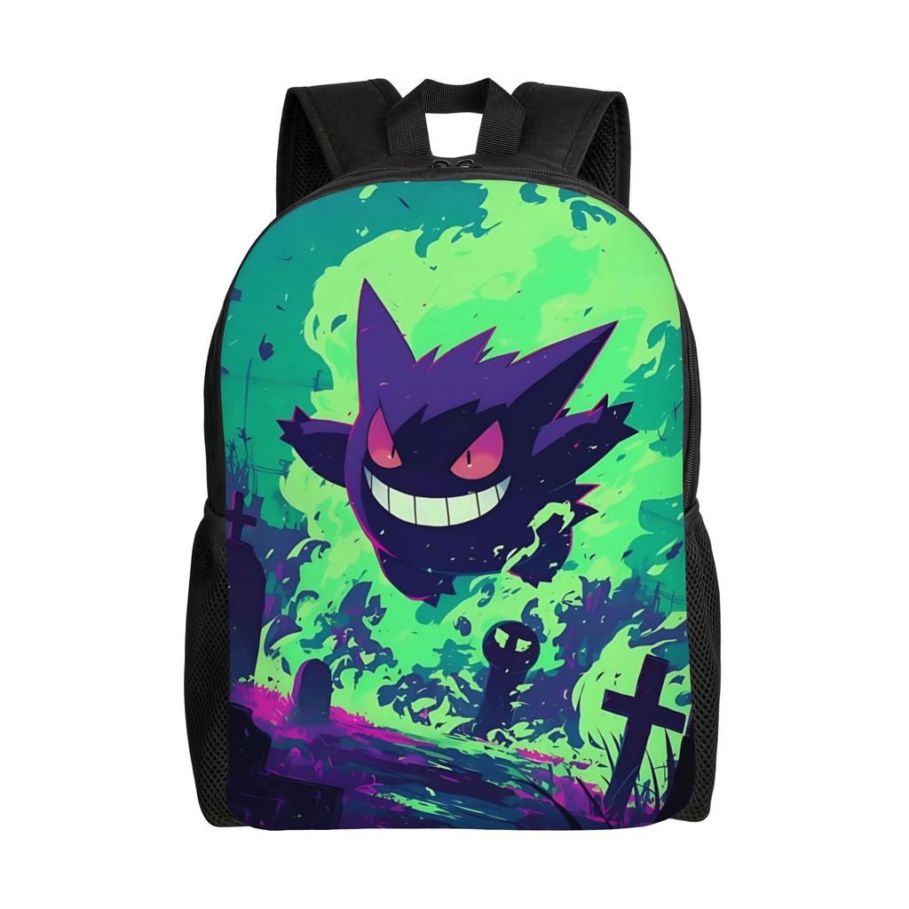 Модный Рюкзак Pokemon Хэллоуин Генгар Рюкзак День Рюкзак Journey Застежка-молния Рюкзак