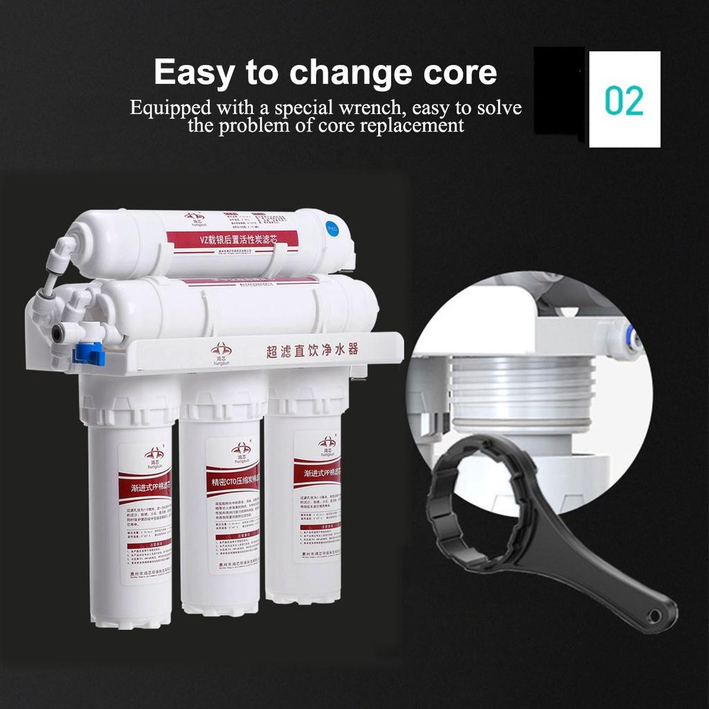 Система ультрафильтрации воды 3+3 ступени Очиститель воды для дома Кухонный смеситель Очиститель Фильтрация питьевой воды Бытовой водяной фильтр