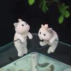 Yousheng Миниатюрные подвесные фигурки кошек, ваза для цветочного горшка, обнимашка из смолы, горшок для котенка, вешалка, статуэтка кошки для террариума бонсай, край волшебного сада