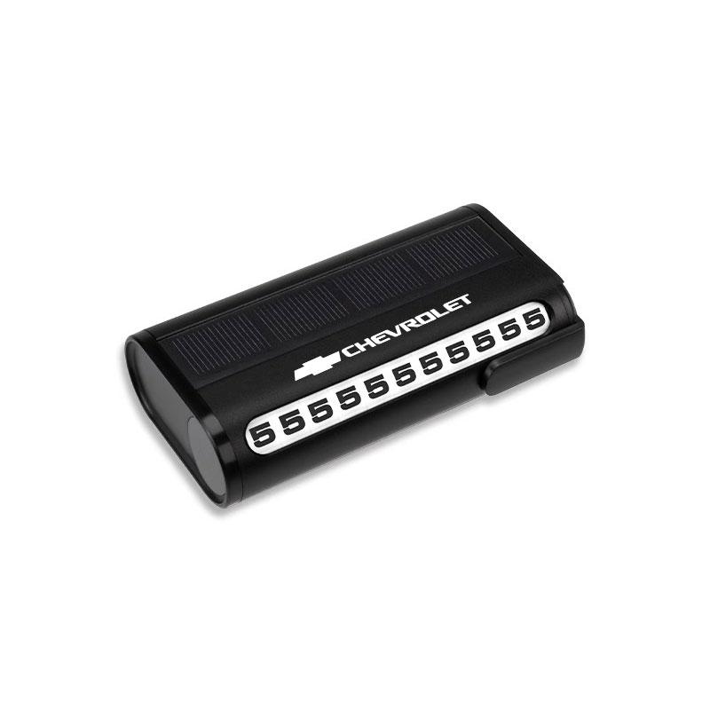 BTJBY1 Car Temporary Stop Phone Number Plate Night Light Parking Card For Chevrolet Cruze Malibu Colorado Suburban Equinox Blazer Trax