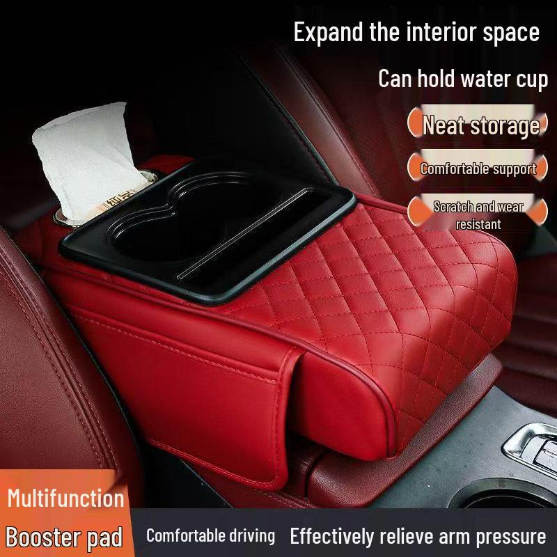 Универсальный автомобильный подлокотник 4-в-1: Усиленная, утолщенная конструкция с отсеком для хранения электромобилей.