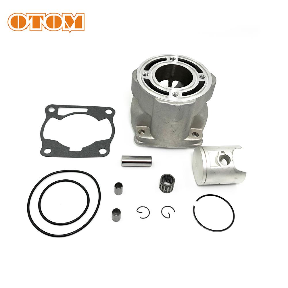 OTOM Motorcycle 47.5mm Cylinder Set 93210-84724/93210-56459/93450-16068 For YAMAHA YZ80 YZ85 Cylinder Block & Piston & Head Base