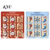 Family Friendly Christmas Party Props Wooden Chessboard Ornament with Santa Claus/Snowflake Design Rustic Claus Snowman Signs for Holiday Home Desktop
