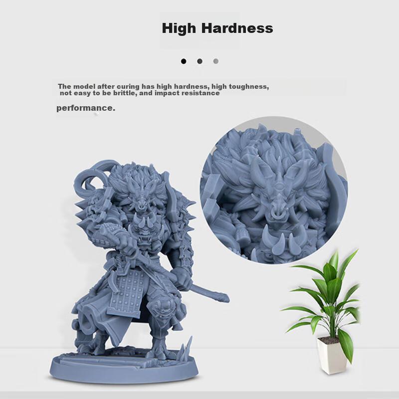 3D Printer Consumables, High-Precision Material, 405nm Wavelength LCD Universal Rigid Photosensitive Resin 2.0, Rigid Resin - Black, 1000g